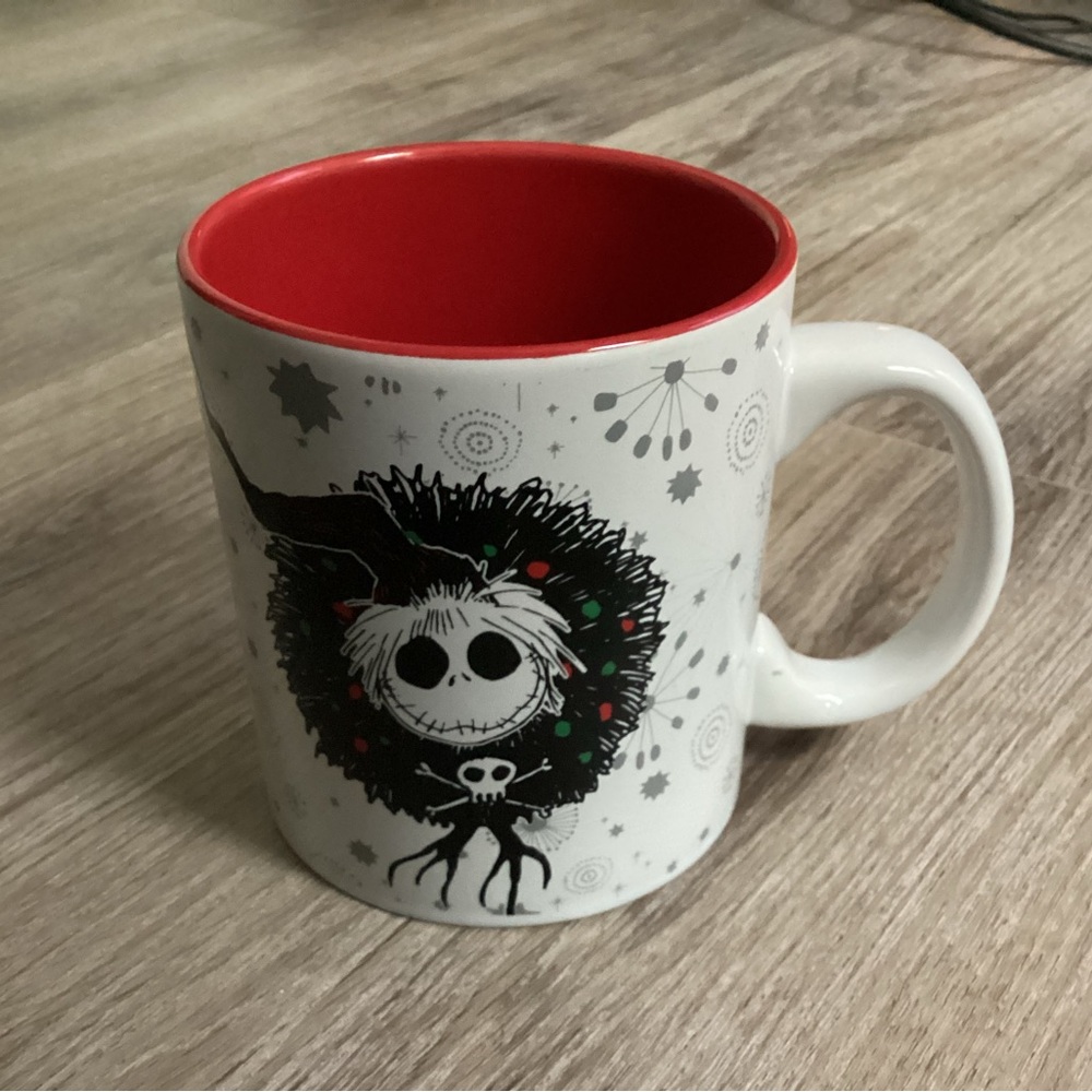 Disney Nightmare Before Christmas Jack Skellington Wreath 20 oz Mug